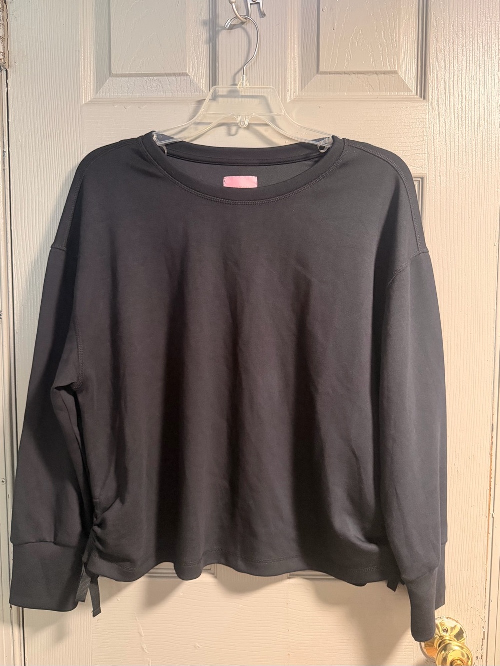 Match Black Crewneck Sweatshirt for Men
